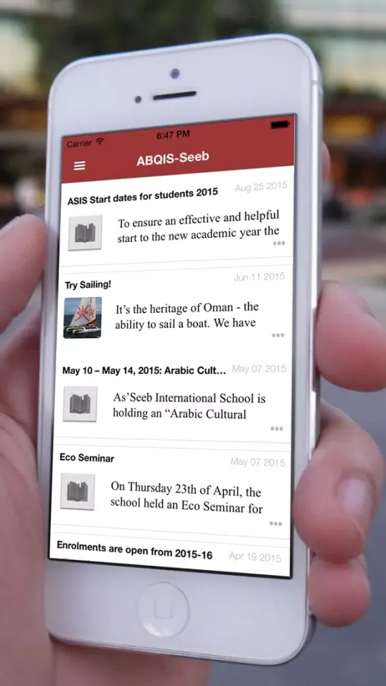 Capturas de pantalla de iCampus (ABQIS-Seeb)