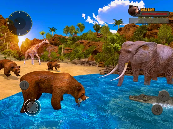 Ảnh chụp màn hình của Wild Bear Simulator 3D iPad 