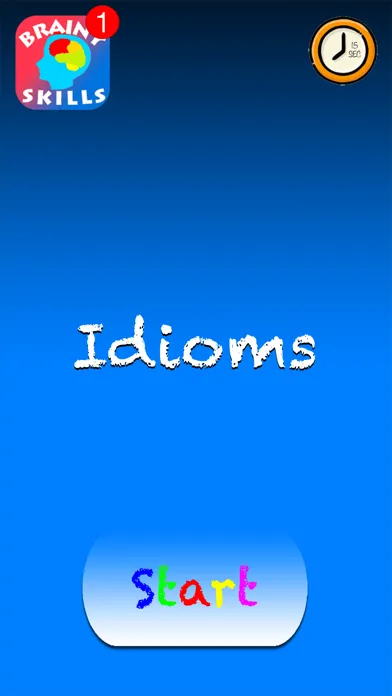 Tangkapan skrin Brainy Skills Idioms