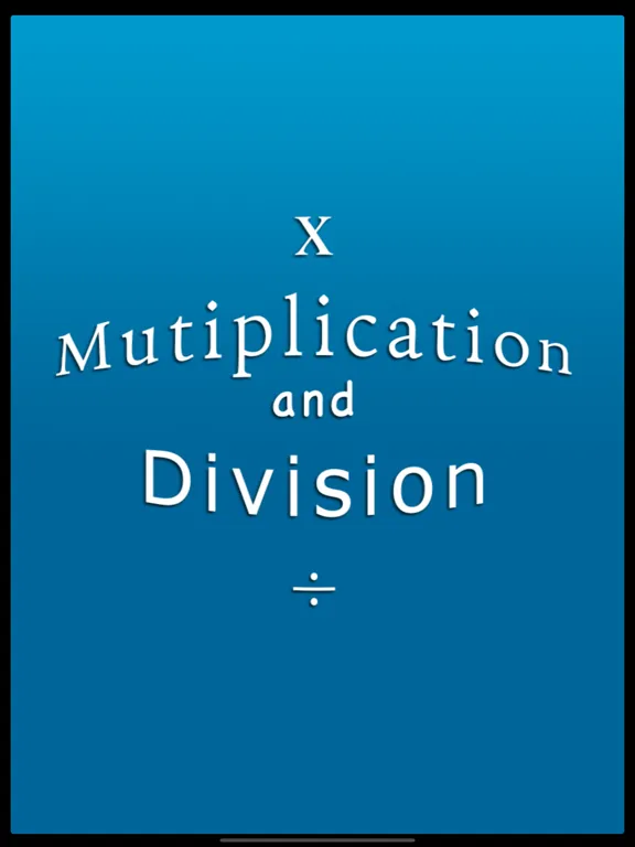Brainy Skills Multiply Divide iPad 应用截图
