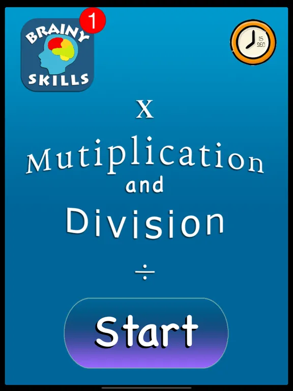 Brainy Skills Multiply Divide iPad 应用截图