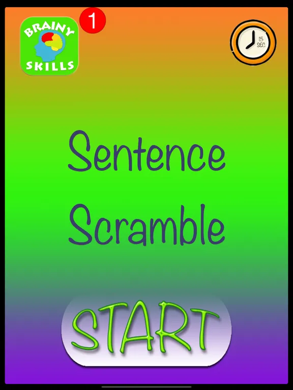 Brainy Skills Unscrambler iPad  স্ক্রিনশট