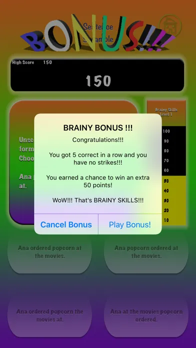 Brainy Skills Unscrambler স্ক্রিনশট