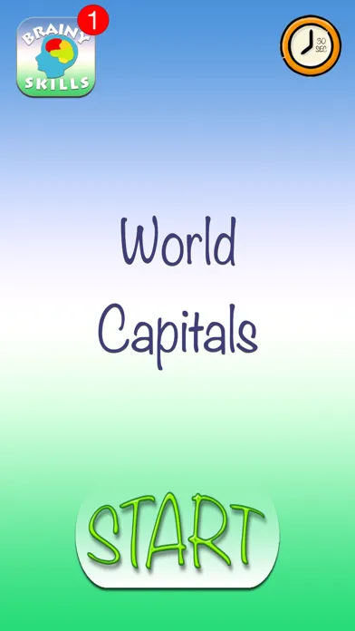 Zrzuty ekranu Brainy Skills World Capitals