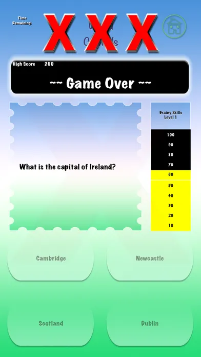 Zrzuty ekranu Brainy Skills World Capitals