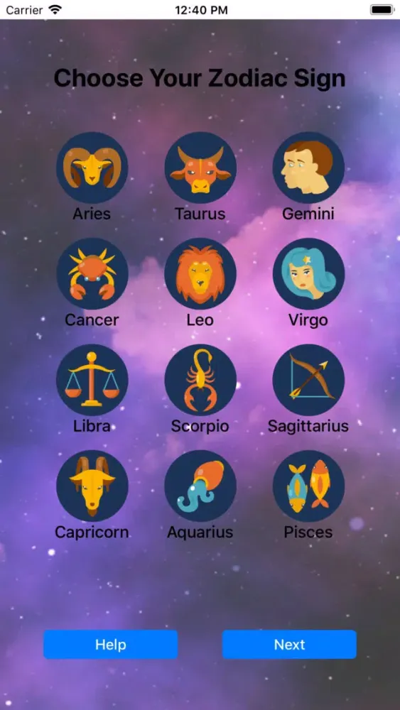 Ảnh chụp màn hình của Horoscopes Period
