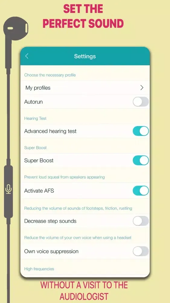 HEARING AMPLIFIER, HEARING AID Screenshots