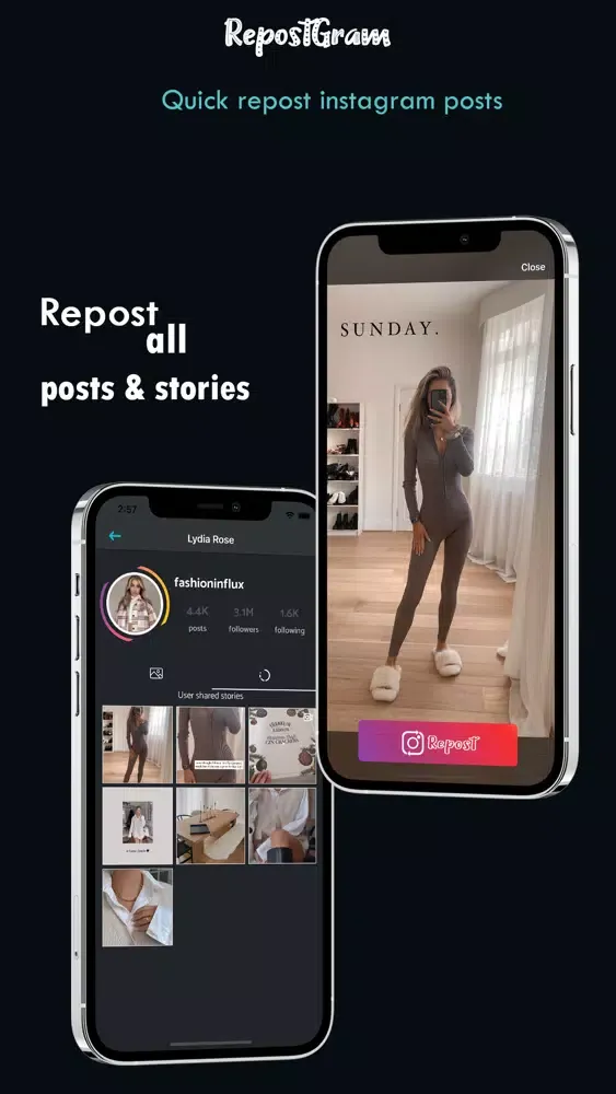 RepostGram - Instagram Repost Screenshots