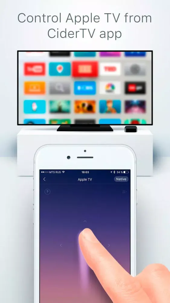 Tangkapan layar CiderTV free: the best remote app replacement with Smart TV volume control for iPhone and iPad