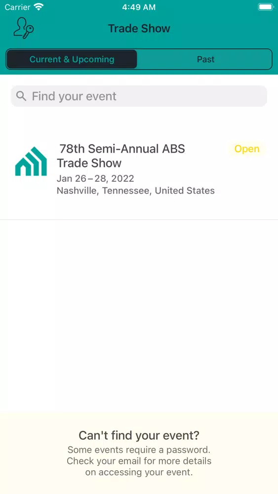 Capturas de tela do ABS Trade Show