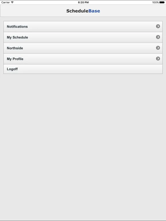 تصاویر ScheduleBase iPad 