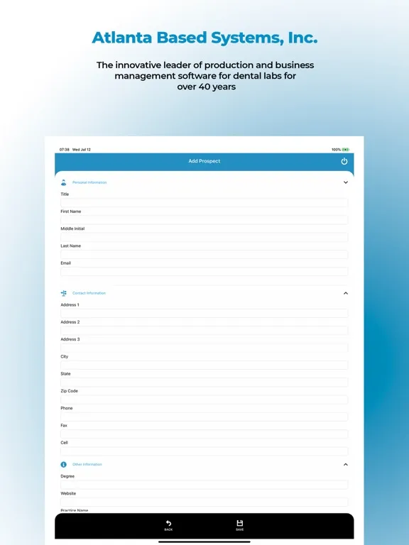 Capturas de pantalla de EvoSales 14.0 iPad 