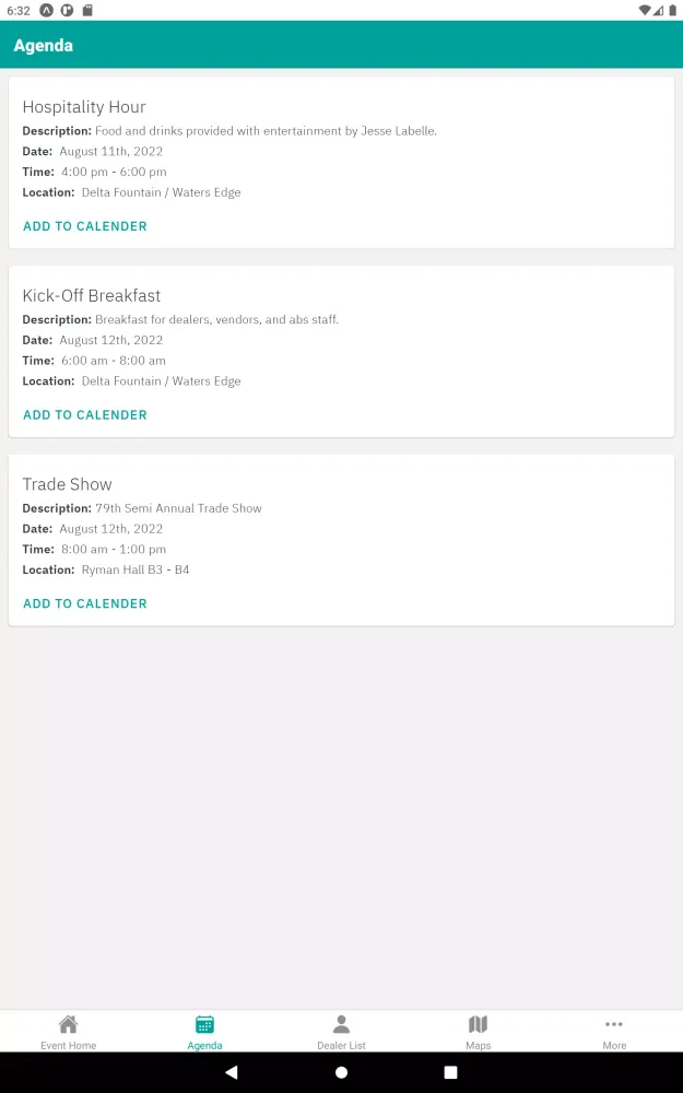 Captures d'écran de ABS Mobile App