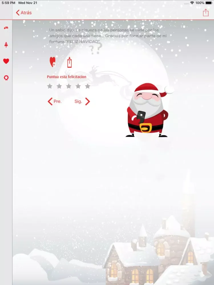 Captures d'écran de SMS Navidad 2019 iPad 