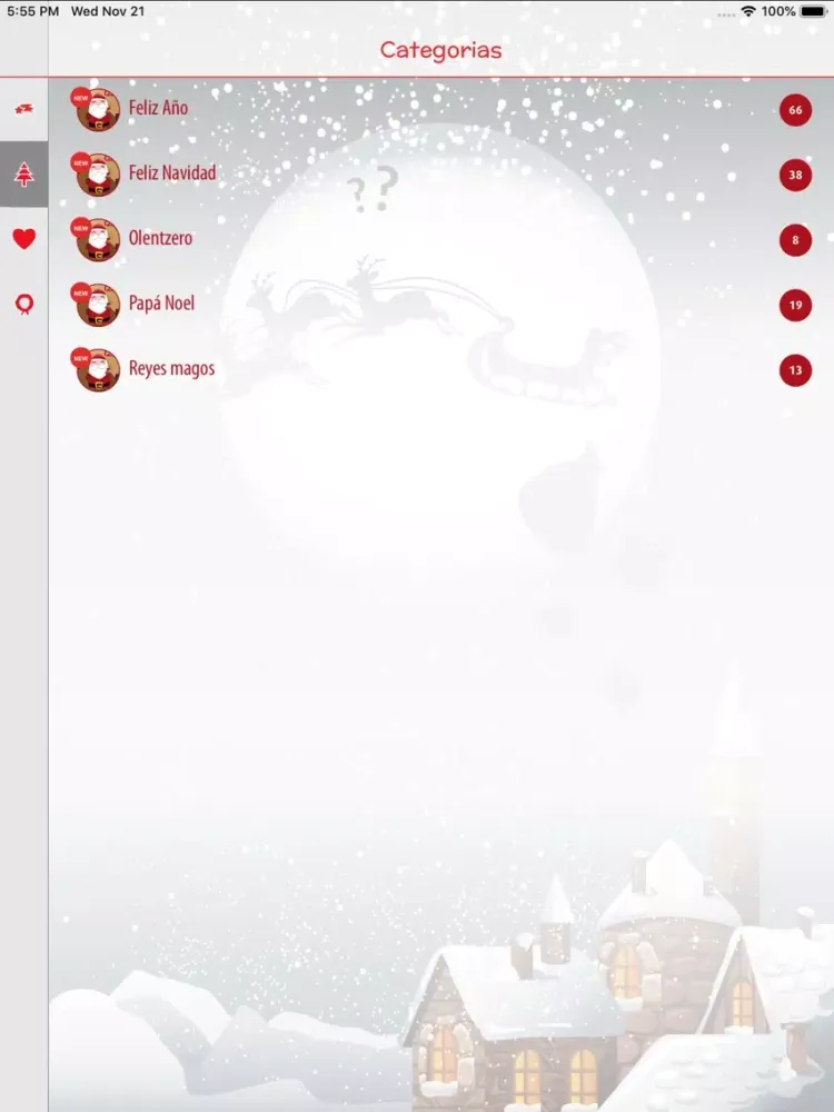 Captures d'écran de SMS Navidad 2019 iPad 