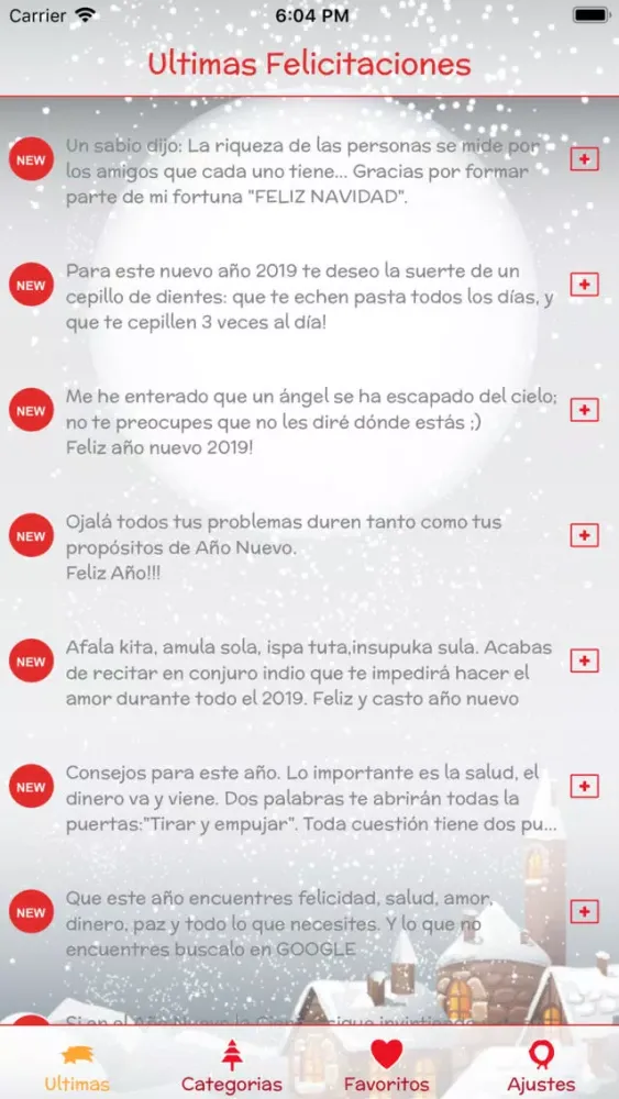 Captures d'écran de SMS Navidad 2019