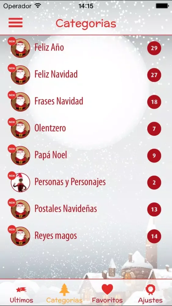 Captures d'écran de SMS Navidad 2019