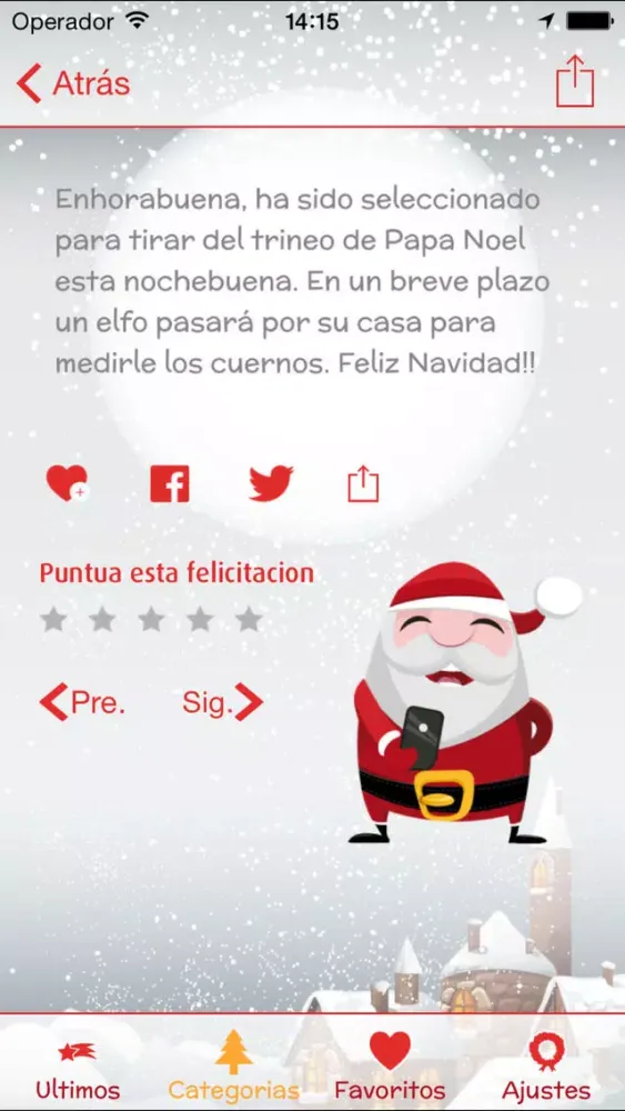 Captures d'écran de SMS Navidad 2019