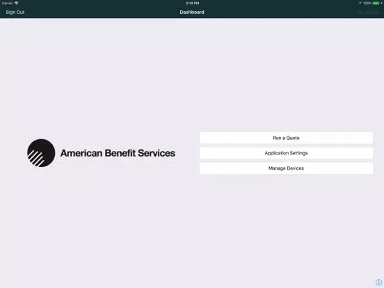 ABS Quoting Tool iPad  Ekran Görüntüleri