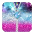 Glitter Zipper Lock