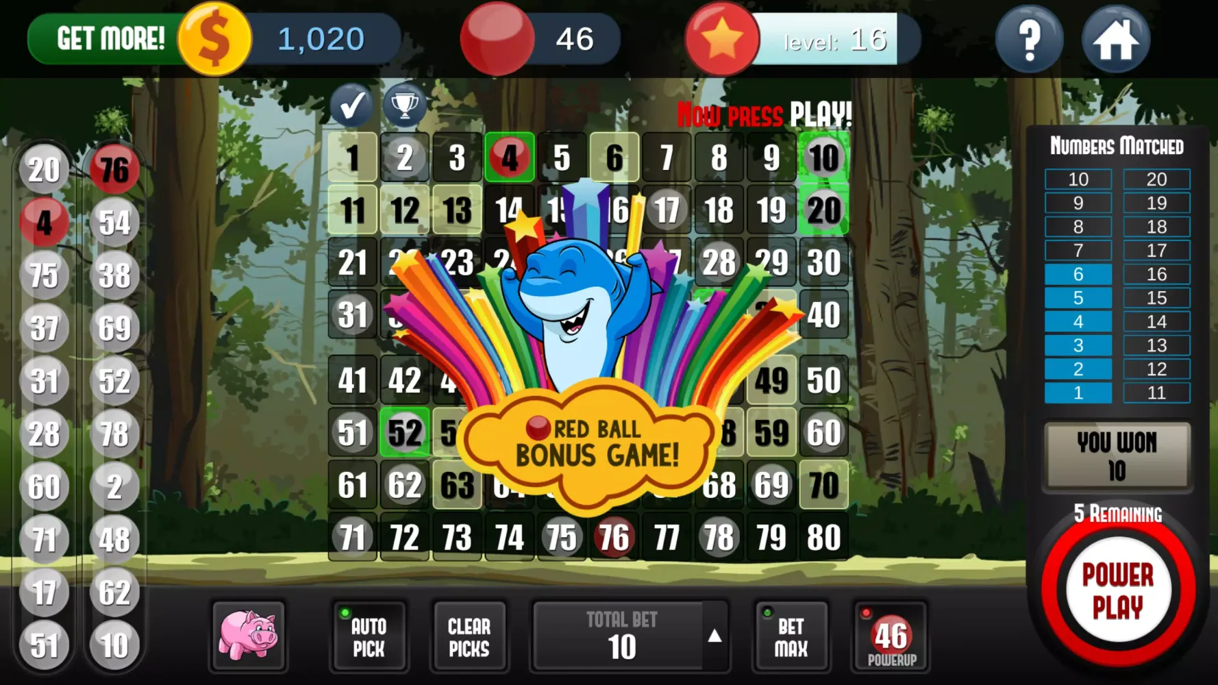 A Keno Game Screenshots