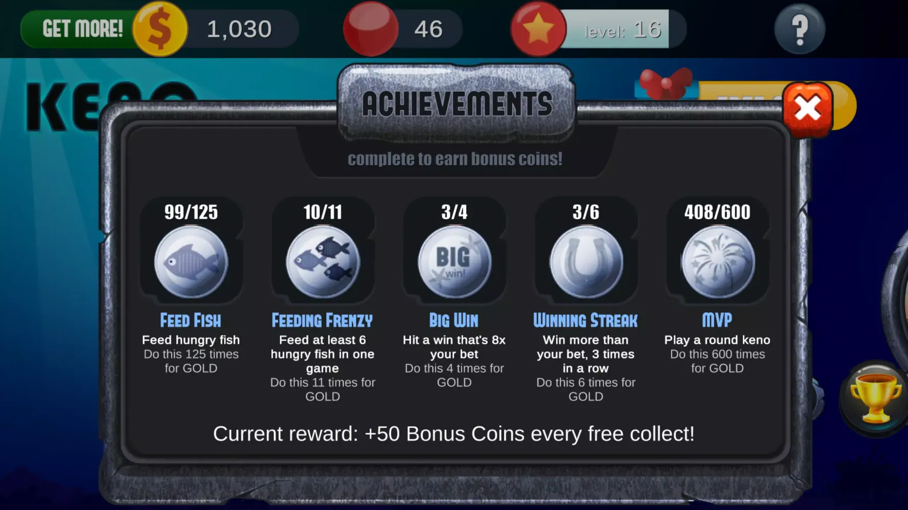 A Keno Game Screenshots