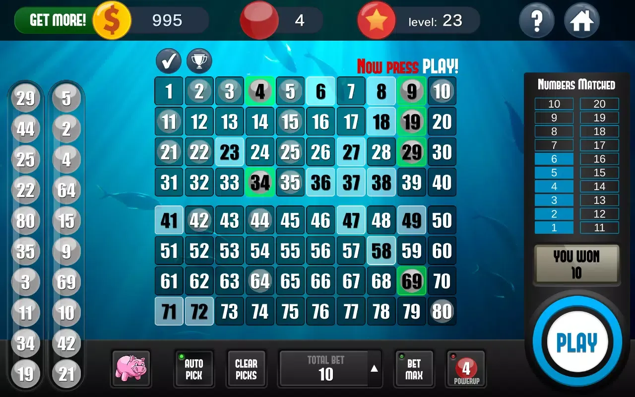 A Keno Game Screenshots