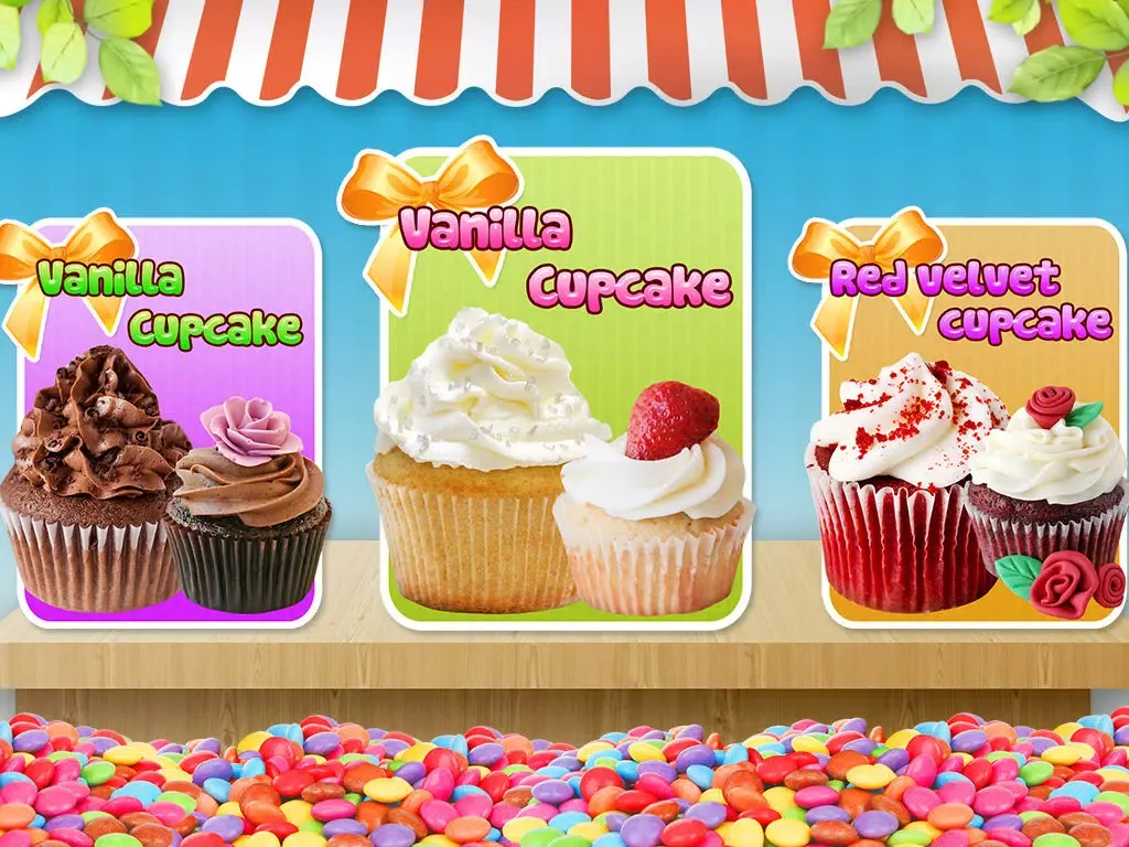 Tangkapan layar Cupcakes - Cooking Games iPad 
