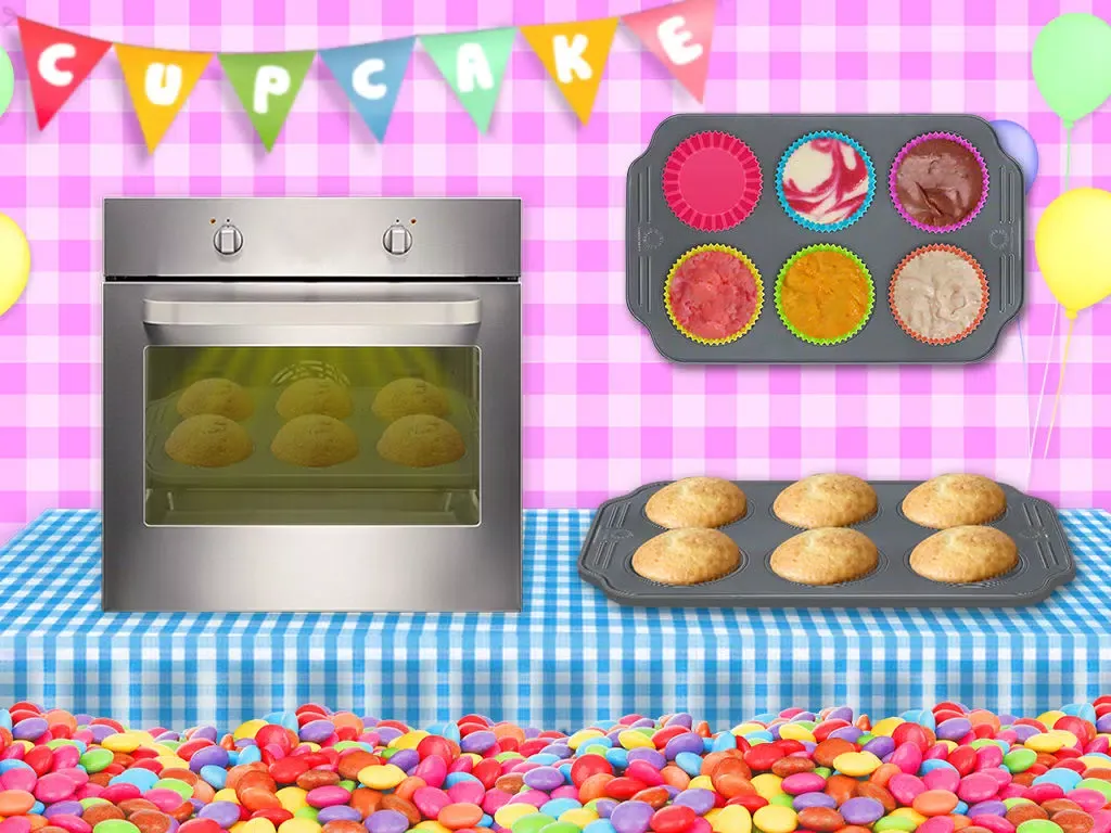 Tangkapan layar Cupcakes - Cooking Games iPad 