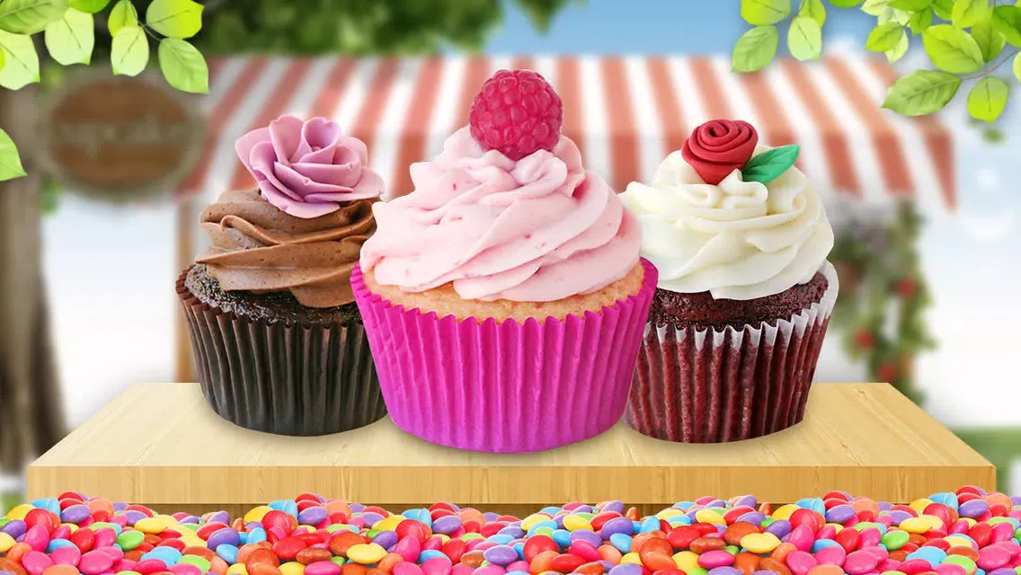 Tangkapan layar Cupcakes - Cooking Games