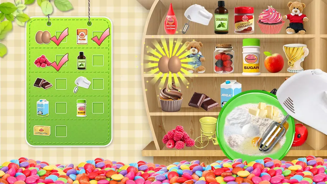 Tangkapan layar Cupcakes - Cooking Games