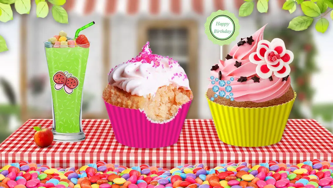 Tangkapan layar Cupcakes - Cooking Games