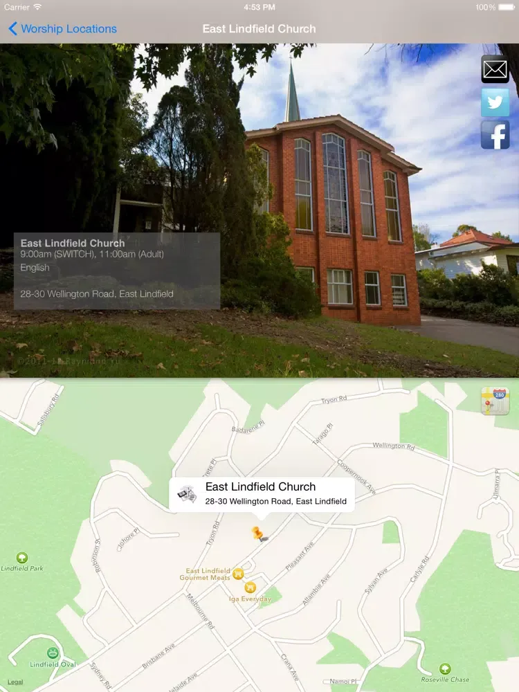 Zrzuty ekranu Evangelical Free Church of Australia iPad 