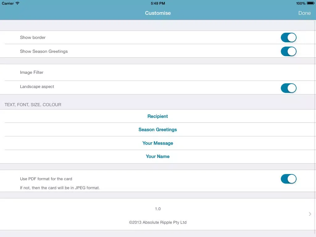 MyCard iPad  Screenshots