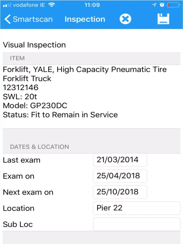 Smart Scan Inspections iPad  Screenshots