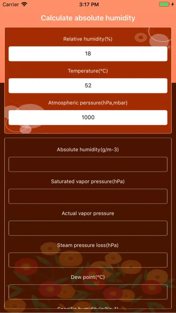 Скриншоты Calculate absolute humidity