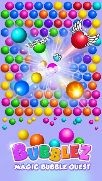 Tangkapan layar Bubblez: Magic Bubble Quest