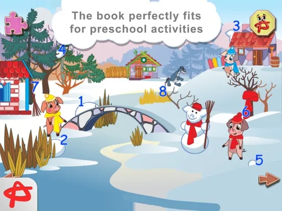Zrzuty ekranu Three Little Pigs: Free Interactive Touch Book iPad 