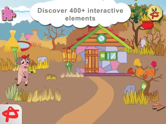 Zrzuty ekranu Three Little Pigs: Free Interactive Touch Book iPad 