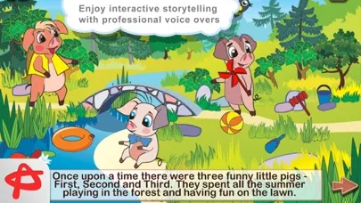 Zrzuty ekranu Three Little Pigs: Free Interactive Touch Book