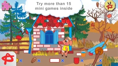 Zrzuty ekranu Three Little Pigs: Free Interactive Touch Book
