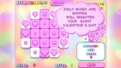 Valentine Hearts Collapse Game سکرین شاٹس