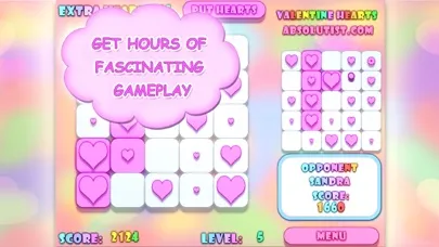 Valentine Hearts Collapse Game سکرین شاٹس