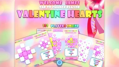 Valentine Hearts Collapse Game سکرین شاٹس