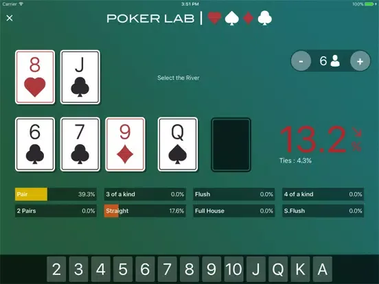 Capturas de pantalla de PokerLab Pro - Poker Odds and Outs iPad 