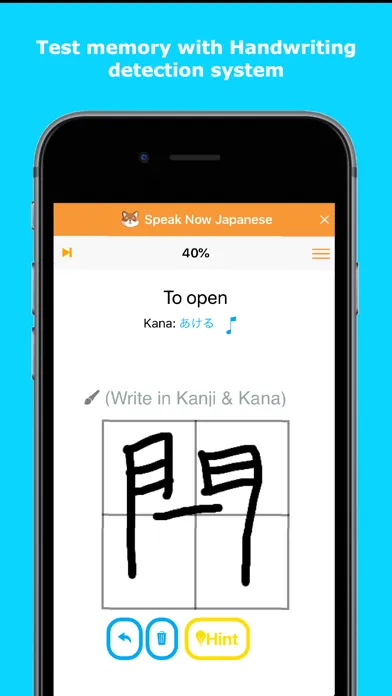 Tangkapan layar Speak & Write Now Japanese