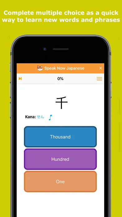 Tangkapan layar Speak & Write Now Japanese
