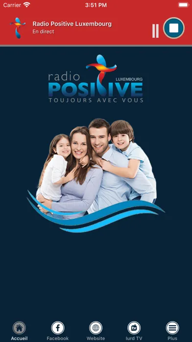Capturas de tela do Radio Positive Luxembourg
