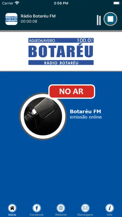 ภาพหน้าจอของ Rádio Botaréu FM