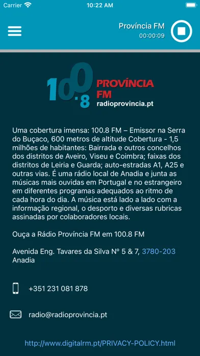 Rádio Província FM Screenshots